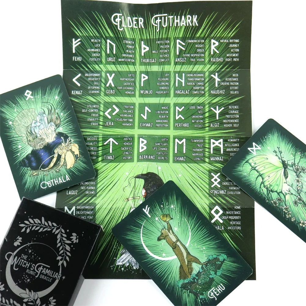 Witch Oracle Cards – Intuitive Animal Guidance – 4 Witch Oracle Cards – Intuitive Animal Guidance - 4