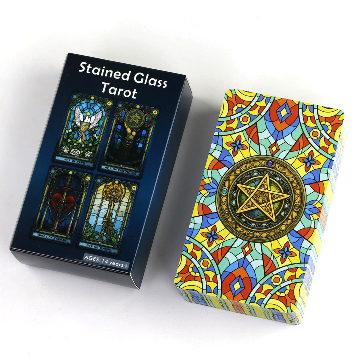Stained Glass Tarot – Vibrant Intuitive Cards – 7 Stained Glass Tarot – Vibrant Intuitive Cards - 7