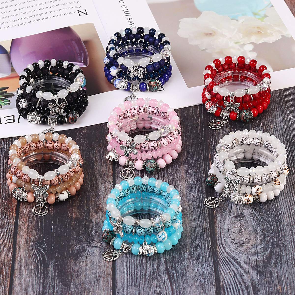 Butterfly Charm Bracelet Set – Fantasy Style Friends – 2 Butterfly Charm Bracelet Set – Fantasy Style Friends - 2