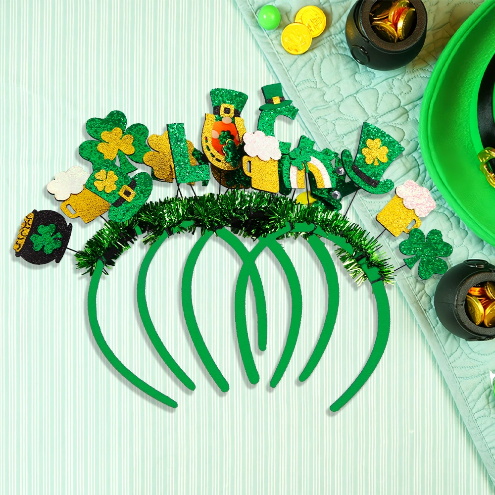 Felt Shamrock Hairpins – Festive Irish Charm - 2