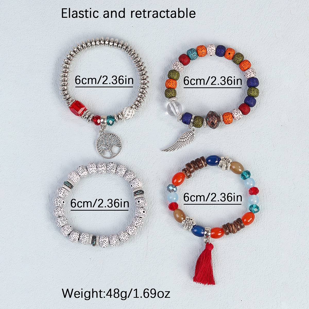 Bohemian Bracelet Set – Chic Layered Style – 3 Bohemian Bracelet Set – Chic Layered Style - 3