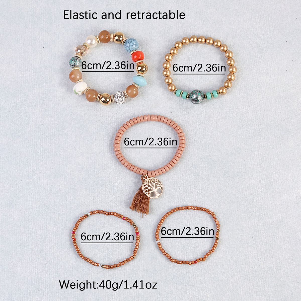 Bohemian Tassel Bracelet – Mystic Elegance Set – 3 Bohemian Tassel Bracelet – Mystic Elegance Set - 3