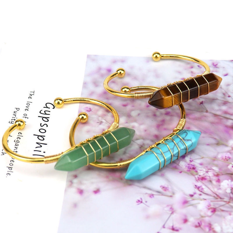 Malachite Prism Bracelet – Natural Crystal Beauty – 3 Malachite Prism Bracelet – Natural Crystal Beauty - 3