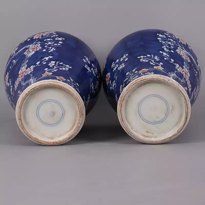 Kangxi Style Vases – Antique Elegance Pair – 5 Kangxi Style Vases – Antique Elegance Pair - 5