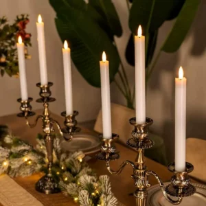Led Taper Candles – Realistic Dripping Flame
