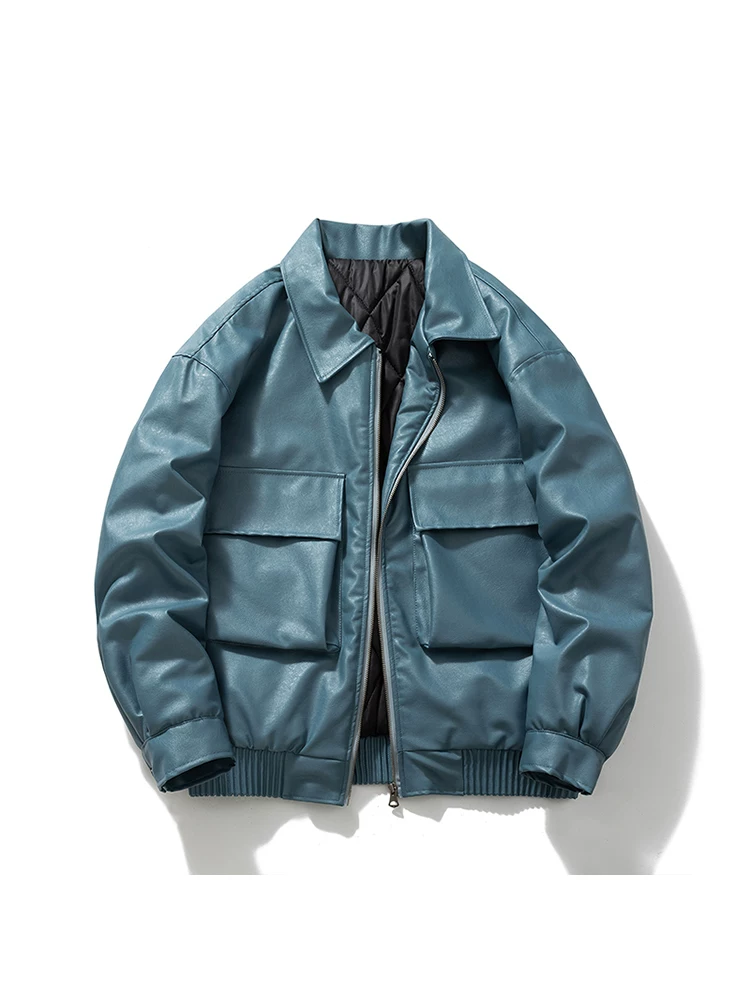 Pu Leather Jacket – Retro Style, Year-Round - 2
