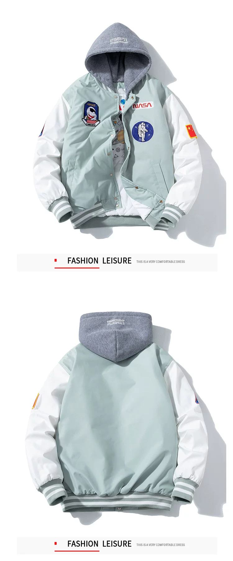 Nasa Bomber Jacket – Cozy Space Warmth - 9
