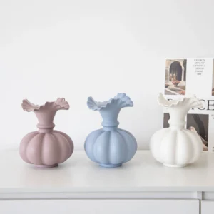 Pumpkin Ceramic Vase – Nordic Chic Decor