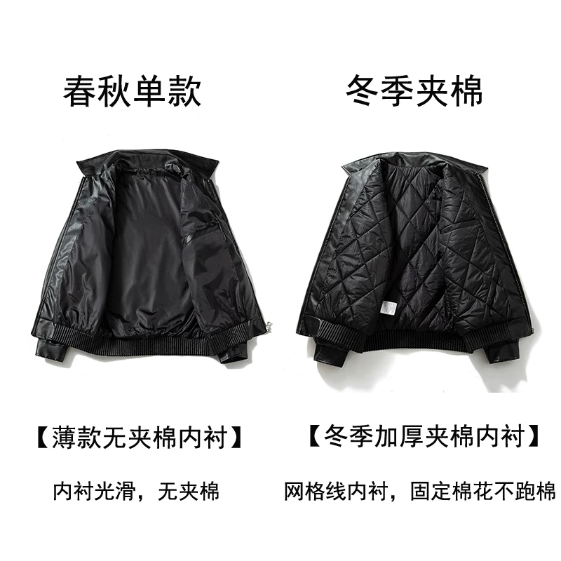 Pu Leather Jacket – Retro Style, Year-Round - 3