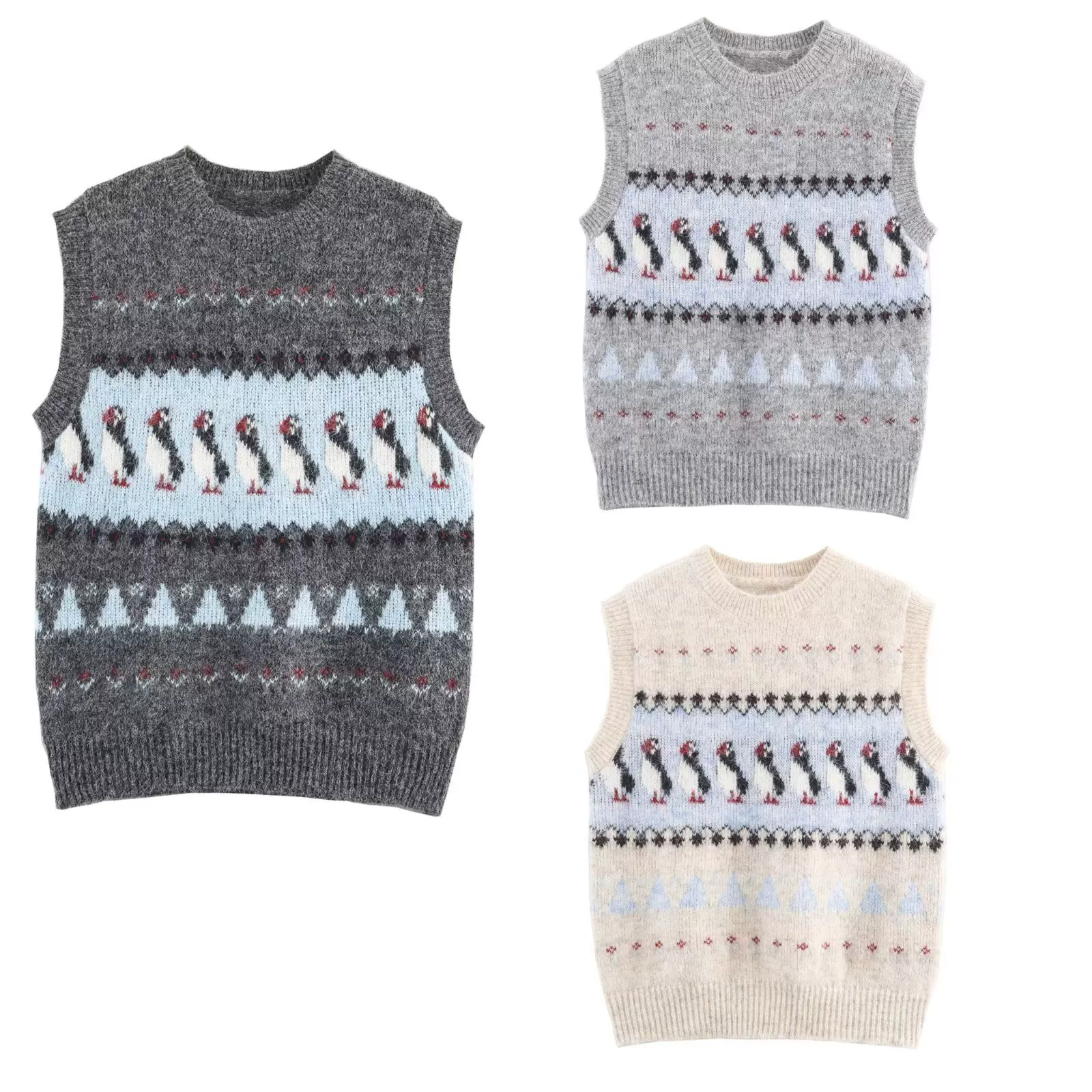 College Knit Vest – Chic Layering Essential College Knit Vest – Chic Layering Essential