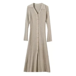 Retro Knit Dress – Timeless Elegant Style