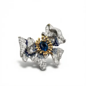 Magnetic Butterfly Brooch – Vintage Orchid Sparkle