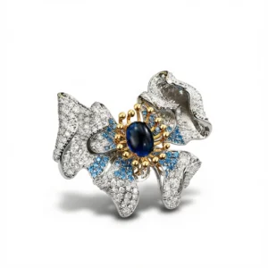 Zircon Butterfly Brooch - Elegant And Timeless white background