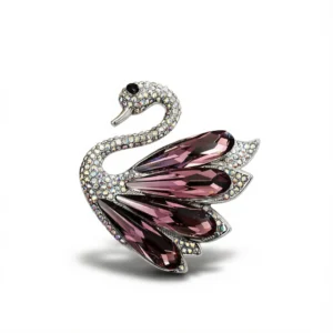 Swan Brooch Crystal – Timeless Elegant Charm