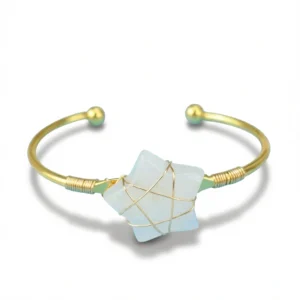 Clear Quartz Bracelet – Embrace Serenity white background