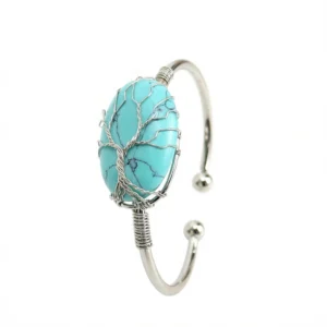 Turquoise Silver Bracelet – Artisan Elegance