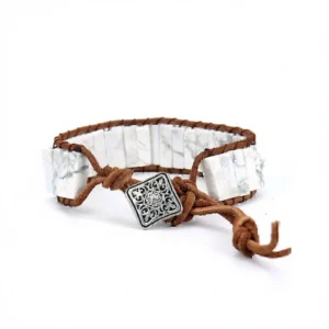 White Turquoise Bracelet – Embrace Calm Clarity