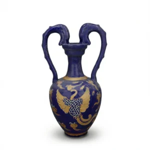 Stunning 28.5cm Blue Dragon Vase: Exquisite Masterpiece!