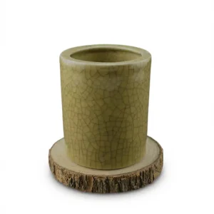 Antique Brush Pot – Elegant Scholar's Accent - 1