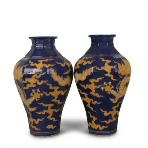Pair of Xuande Dragon Vases – Timeless Imperial Elegance