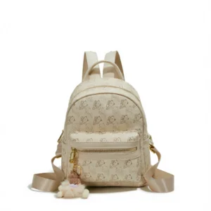 Charming Bear Backpack: 2026 Chic Commute & Travel Bag - coffee color