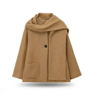 Elegant Wool Coat – European Style Warmth