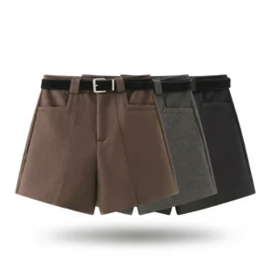 Wool Wide Leg Shorts – Flattering Fall Style