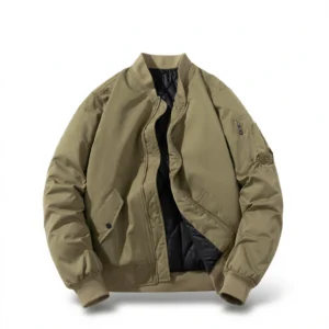 Amazing MA1 Bomber Jacket: Warm, Stylish, Perfect for Winter - Green [Spring and Autumn Single Style] with hood and removable, 5XL