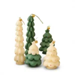 Christmas Tree Candle – Festive Ambiance, Delightful Scent - green