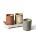 Luxurious Ceramic Scented Candle: 12oz Soy Wax for Tranquil Sleep - 350g, 60 hours burning time
