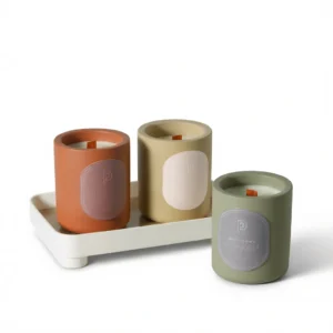Luxurious Ceramic Scented Candle: 12oz Soy Wax for Tranquil Sleep