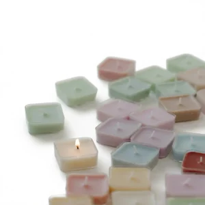 Square Scented Candles – Delicate Ambiance - Change the same color to a heart shape (please note)