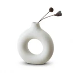 Doughnut Vase – Elegant Home Decor - Donut vase: three-piece set of large, medium and small (please note the color)