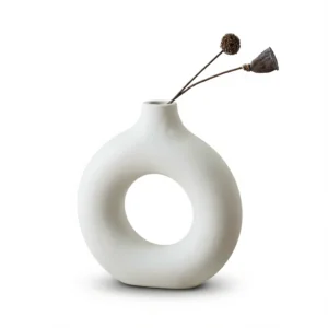 Doughnut Vase – Elegant Home Decor - Donut vase: three-piece set of large, medium and small (please note the color)