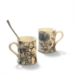 French Animal Mug – Charming Art Gift - Ceramic mug-blue 301-400ML