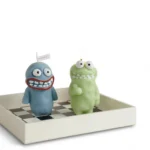 Handmade Monster Candle – Whimsical Charm, Velvet Rose Scent - 5 piece set of monsters