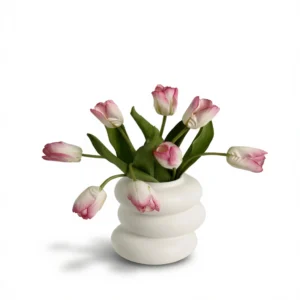 White Donut Vase – Elegant Statement Home