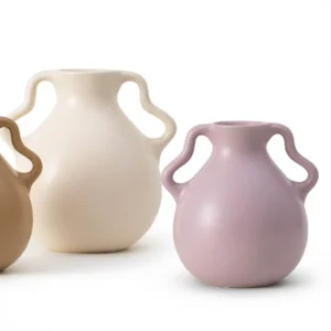 Butterfly Handle Vase – Elegant Ceramic Accent