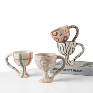 Ceramic Stemmed Glasses – Unique Artistry