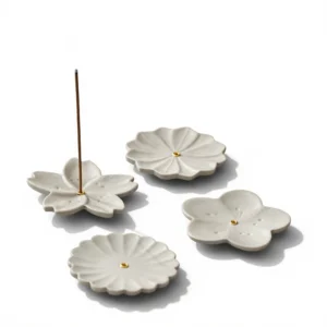 Elegant 1 Japanese Incense Holder: Zen Home Decor white background