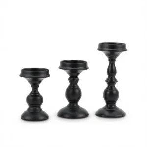 roman pillar candlestick – elegant ambient lighting white background