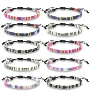Braided Anklet – Colorful Beach Style