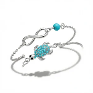 Layered Anklet Set – Boho Beach Charms
