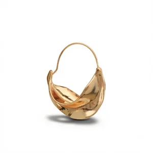 Metal Flower Earrings – Bold Statement Style white background