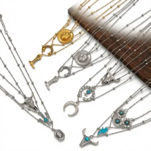 Turquoise Necklace Set – Boho Western Elegance