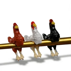 Chicken Earrings – Unique Artistic Charm white background