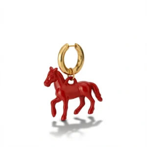 Pony Earrings – Bold 3D Design
