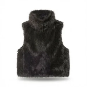 Chic Faux Fur Vest: Cozy 100% Blend, 4 Sizes