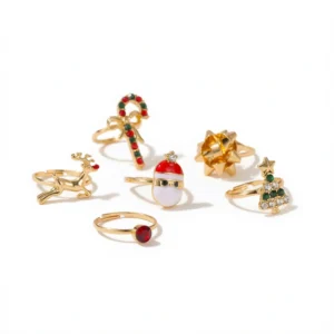 Christmas Elk Rings – Adorable Festive Sparkle