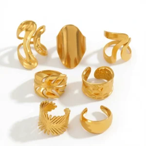 Irregular Stainless Steel Ring – Bold Statement Piece